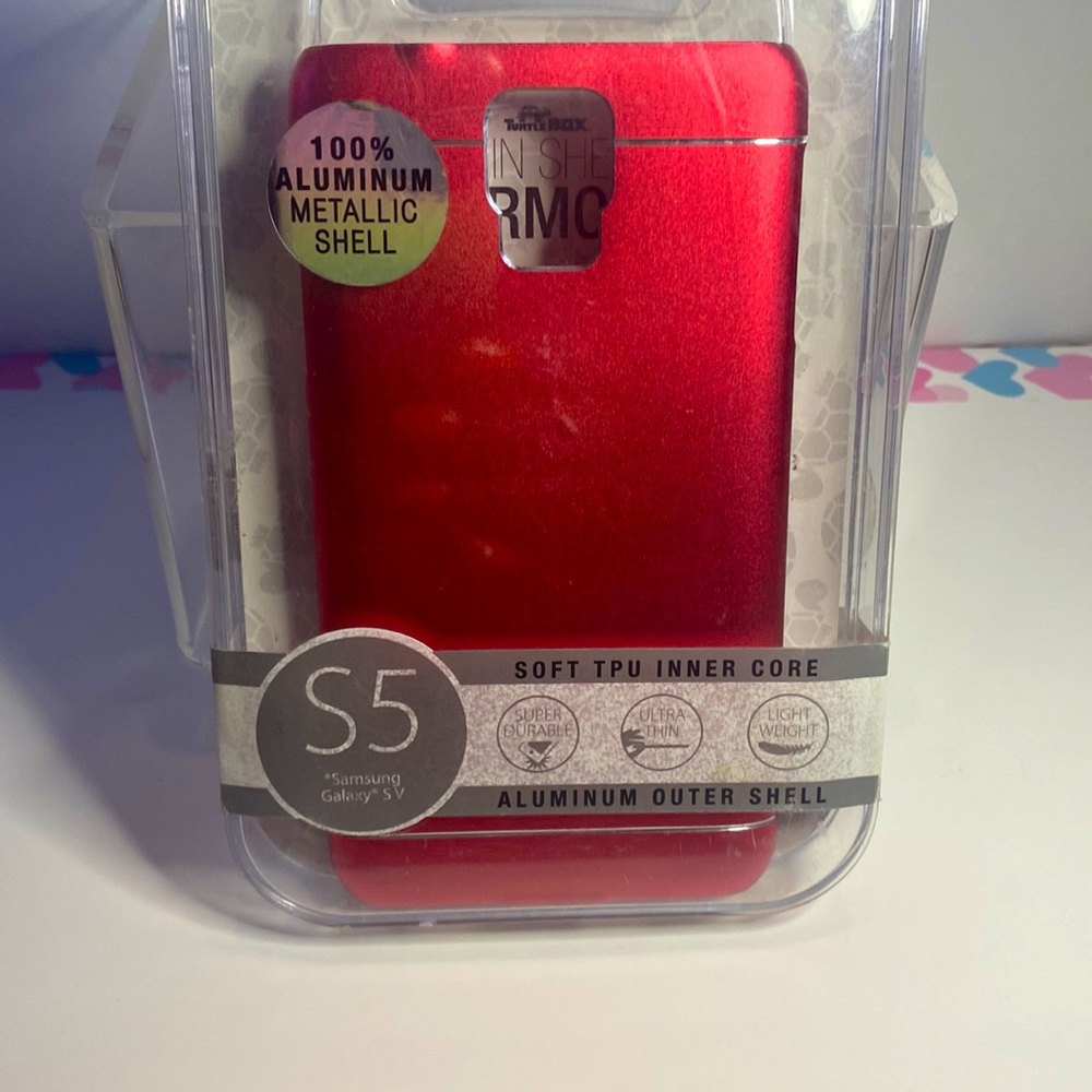 SAMSUNG GALAXY S 5 ALUMINUM METALLIC SHELL PHONE CASE NEW